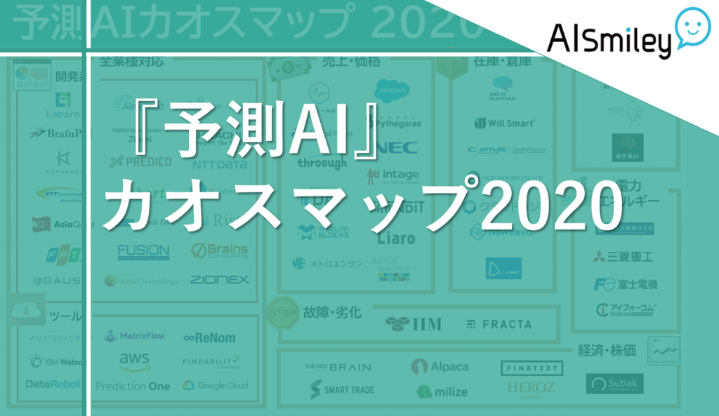 予測aiカオスマップ2020を公開 需要 売上 故障 劣化 効果 株価などai活用であらゆる予測を高精度に Ai 製品 サービスの比較 検索 資料請求サイト