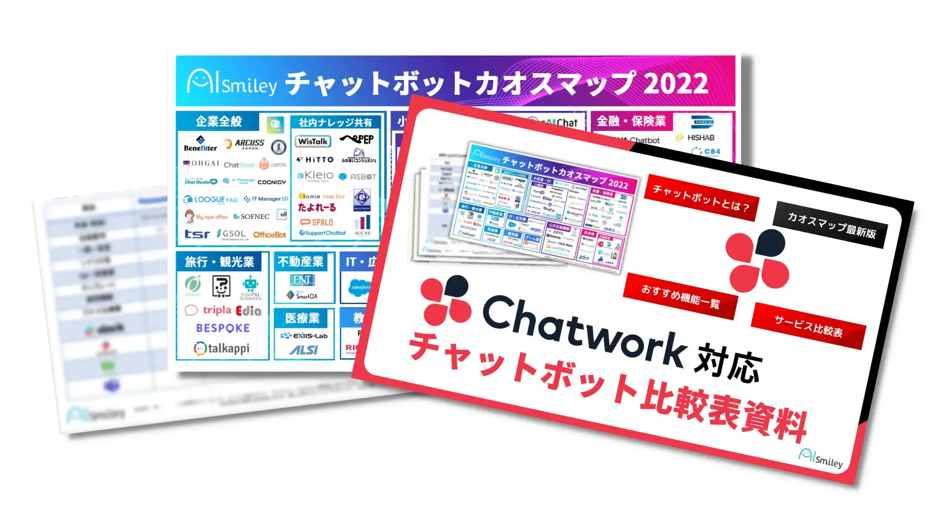 Chatwork対応チャットボット比較表資料を無料配布中！