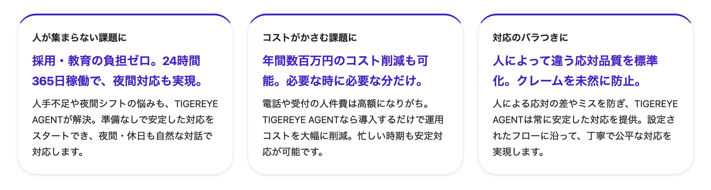 TIGEREYE AGENTがすべて解決します