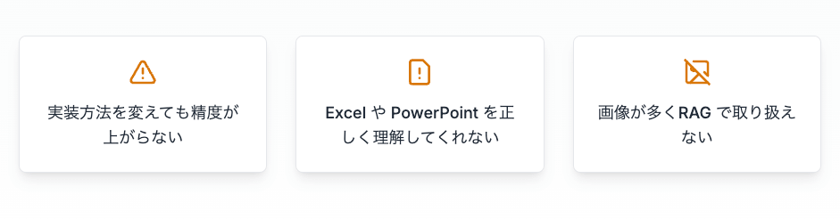 RAGの精度が上がらない主な原因