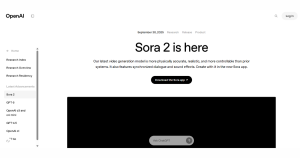 OpenAI、最新の動画生成AIモデル「Sora 2」を発表。より正確でリアルな動画を生成可能