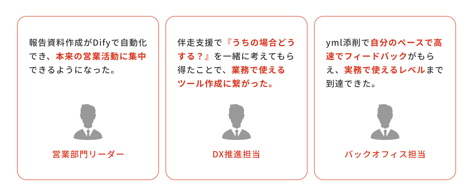 導入企業様のコメント