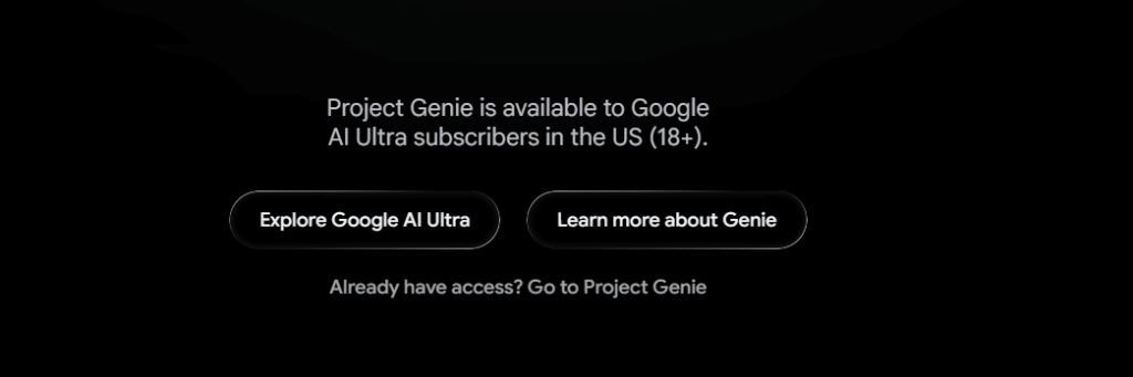 Google Project Genie
