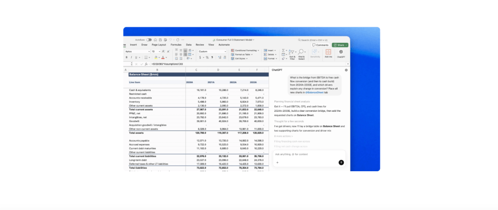ChatGPT for Excel