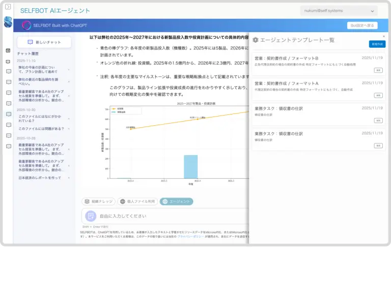 AIエージェントをテンプレート化。即座に汎用可能に