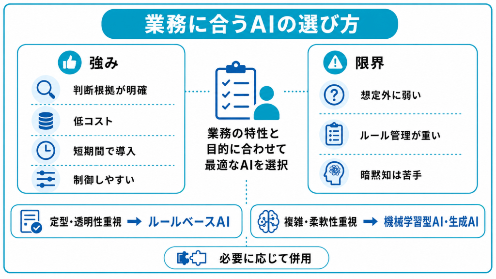 ルールベースAIと機械学習はどちらを選ぶべき？