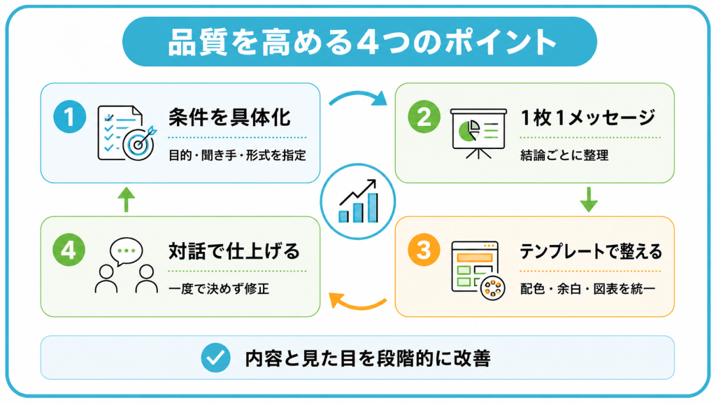 品質向上のための4つのポイント