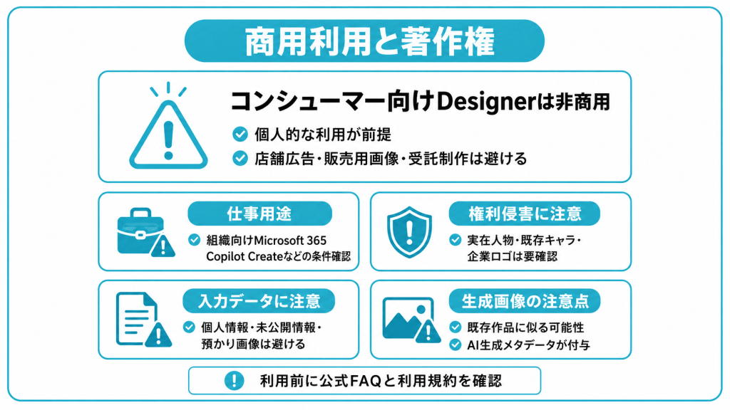 Microsoft Designerの商用利用と著作権