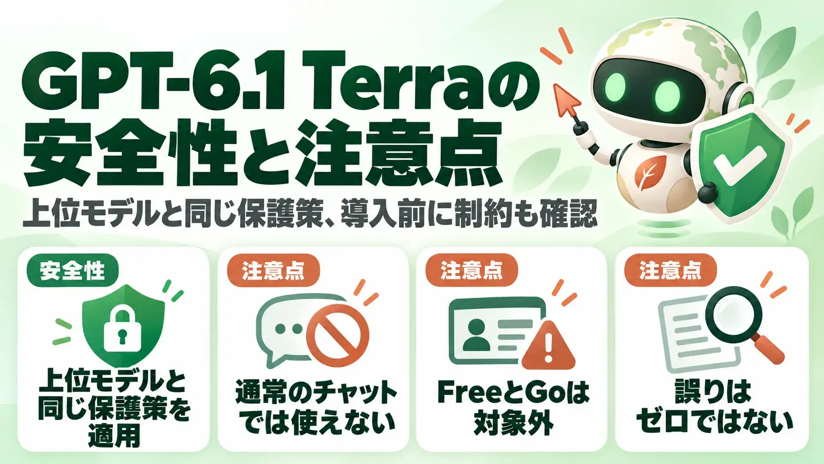 GPT-6.1 Terraの安全性と注意点